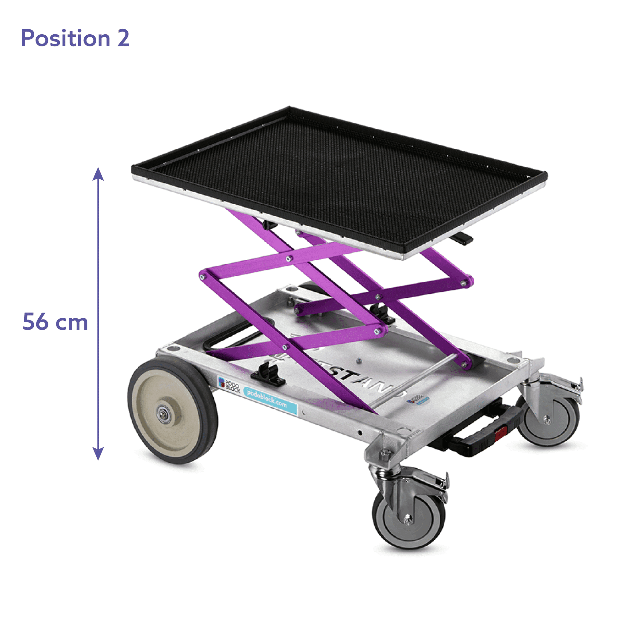 [DK]Rullebord med trolley funktion, Podoblock Dragster, position 2